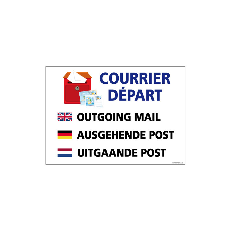 PANNEAU COURRIER DEPART (H0297)