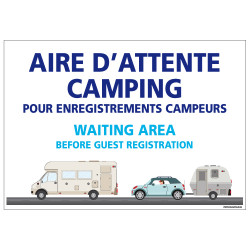 PANNEAU AIRE D'ATTENTE CAMPING (H0298)