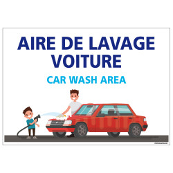 PANNEAU AIRE DE LAVAGE VOITURE (H0301)