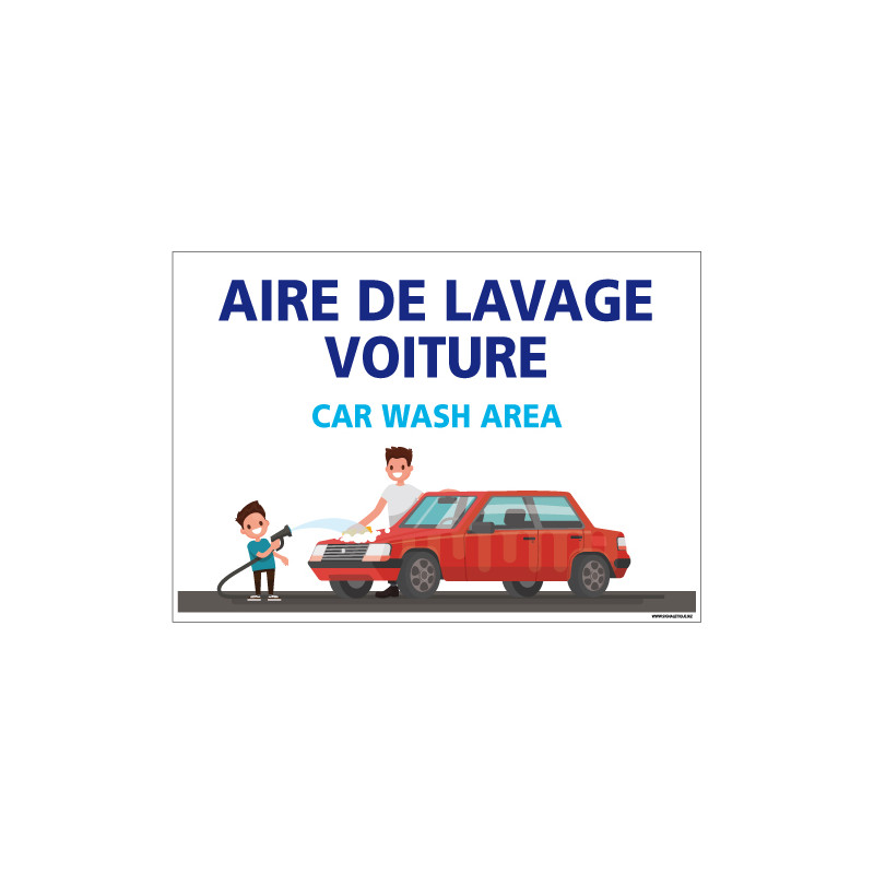 PANNEAU AIRE DE LAVAGE VOITURE (H0301)