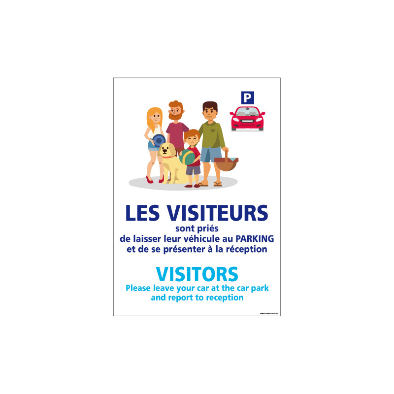 PANNEAU VISITEURS CAMPING (H0304)