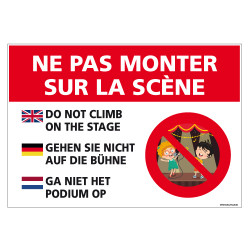 PANNEAU NE PAS MONTER SUR LA SCENE (H0318)