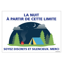 PANNEAU SOYEZ DISCRETS ET SILENCIEUX (H0319)