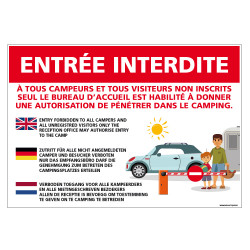 PANNEAU ENTREE INTERDITE (H0321)