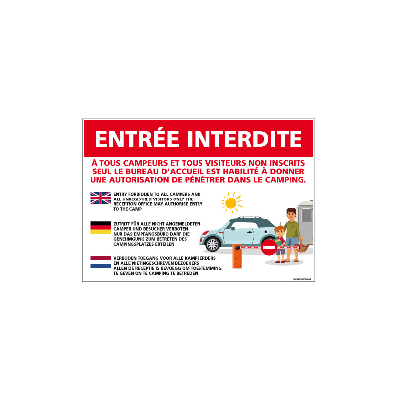 PANNEAU ENTREE INTERDITE (H0321)