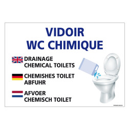 Logo WC chimique - EBCD Signalétique