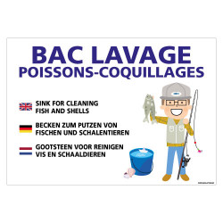 PANNEAU BAC DE LAVAGE POUR CRUSTACES (H0431)