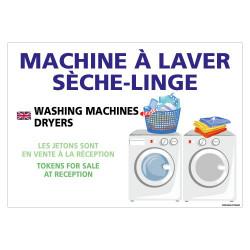 PANNEAU MACHINE LAVER / SECHE LINGE (H0432)