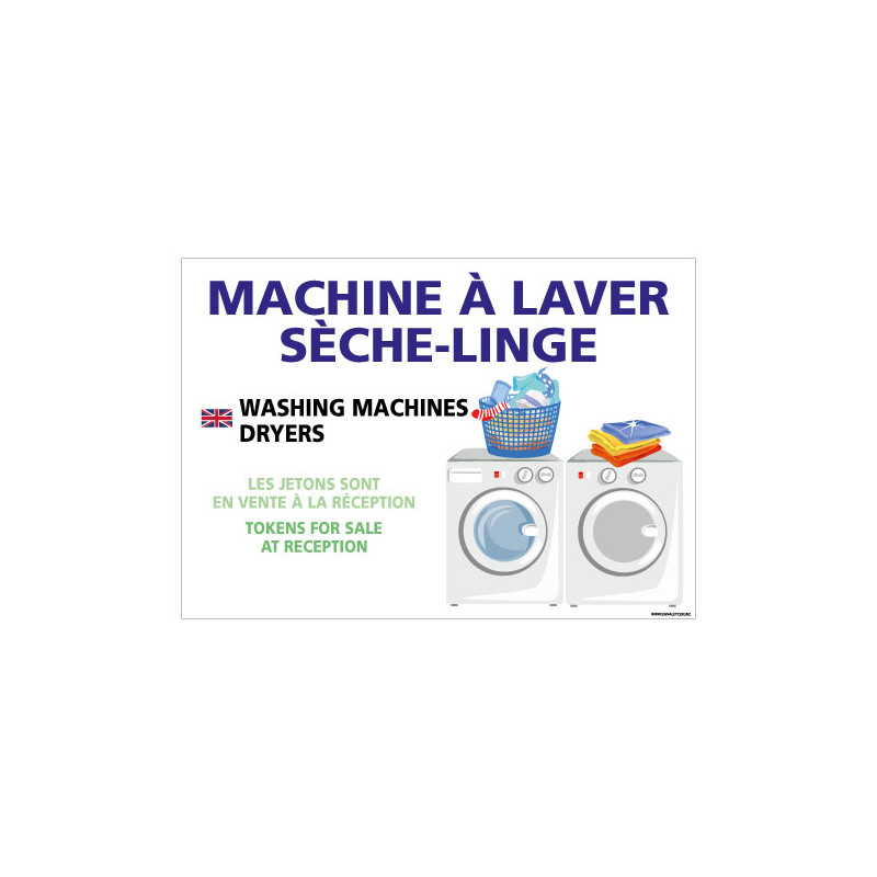 PANNEAU MACHINE LAVER / SECHE LINGE (H0432)