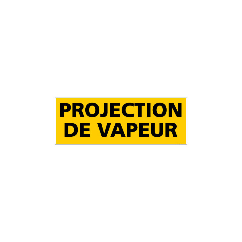 Panneau de Signalisation danger PROJECTION DE VAPEUR (C0202)