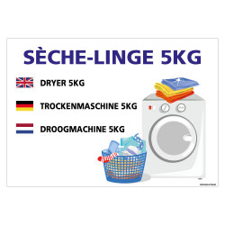 PANNEAU SECHE LINGE PERSONNALISABLE (H0435)