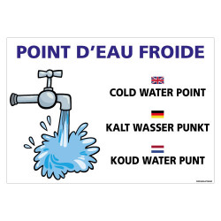 PANNEAU POINT D'EAU FROIDE (H0438)