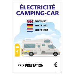 PANNEAU ELECTRICITE CAMPING-CAR PERSONNALISABLE (H0455)
