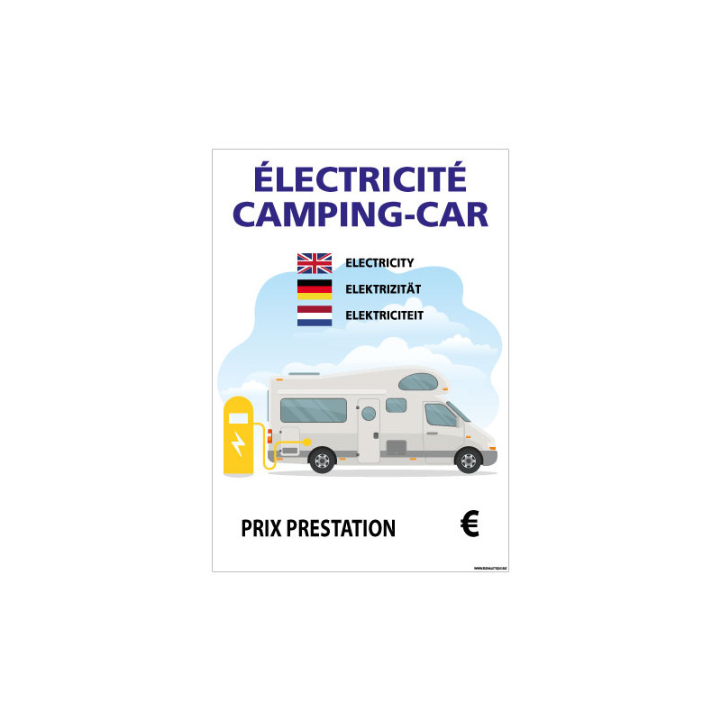 PANNEAU ELECTRICITE CAMPING-CAR PERSONNALISABLE (H0455)
