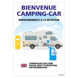 PANNEAU BIENVENUE AU CAMPING-CAR (H0456)