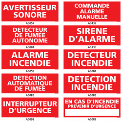 Panneaux d'avertisseur sonore et detecteur