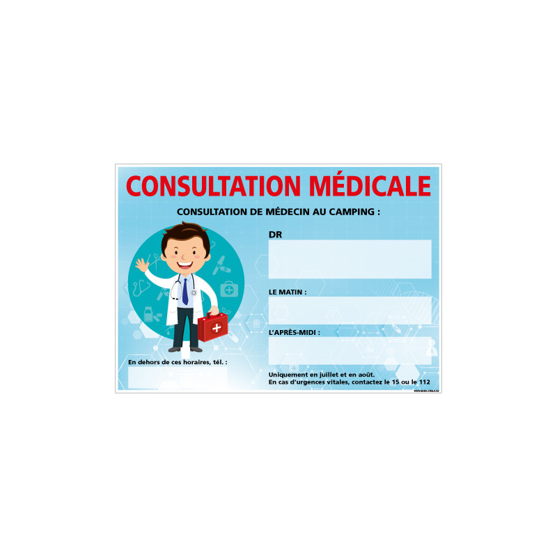 PANNEAU CONSULTATION MEDICALE (H0461-PERSO)
