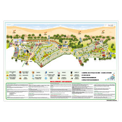 PANNEAU PERSONNALISABLE PLAN DE VOTRE CAMPING (H0502)