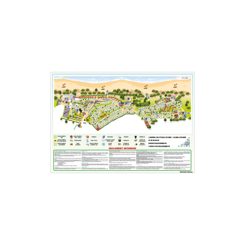 PANNEAU PERSONNALISABLE PLAN DE VOTRE CAMPING (H0502) PANNEAU PERSONNALISABLE PLAN DE VOTRE CAMPING (H0502)
