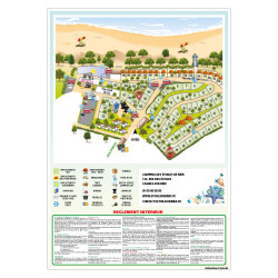 PANNEAU PLAN DE CAMPING PERSONNALISER (H0503)