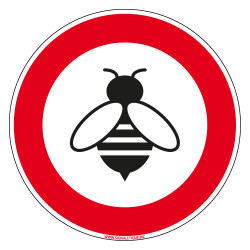 SIGNALETIQUE ATTENTION AUX ABEILLES (D1047)