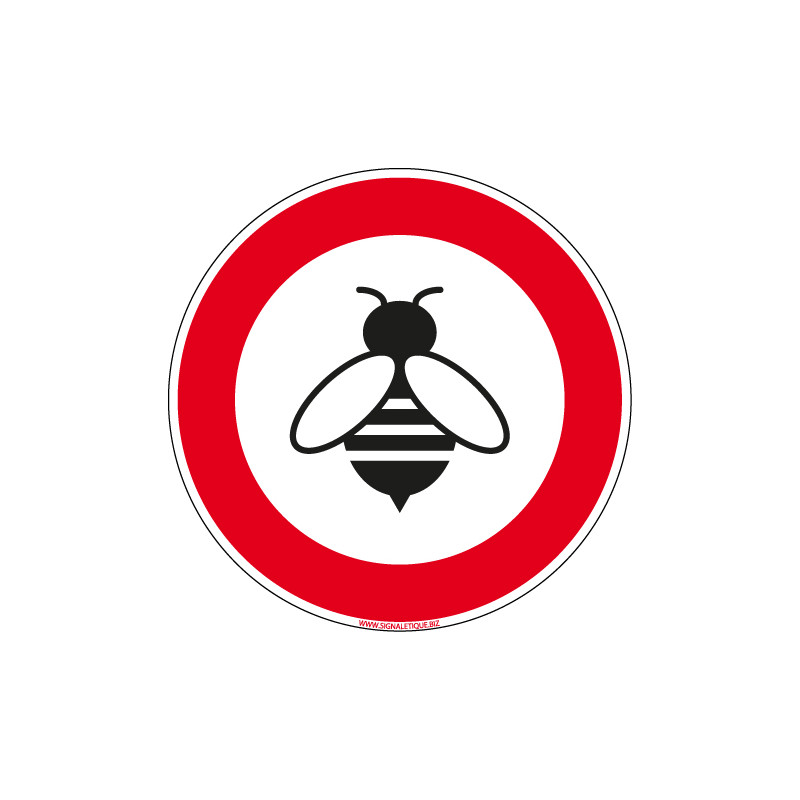 SIGNALETIQUE ATTENTION AUX ABEILLES (D1047)