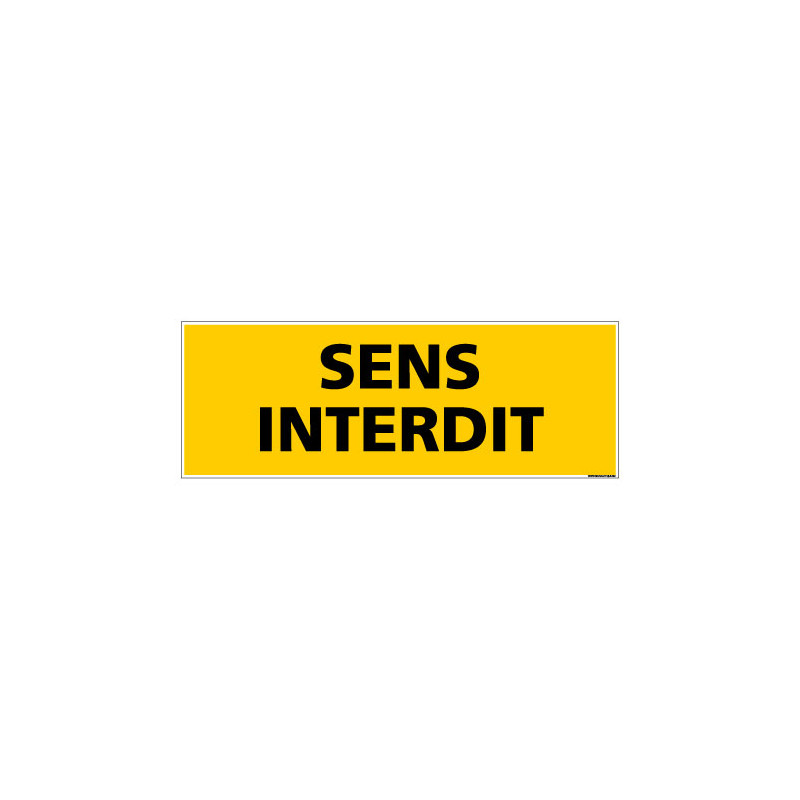 Panneau de Signalisation danger SENS INTERDIT (C0218)