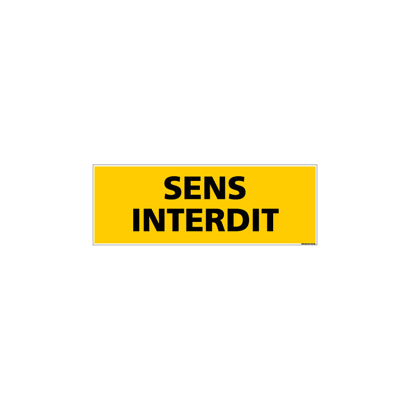 Panneau de Signalisation danger SENS INTERDIT (C0218)
