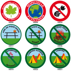 Panneau de Signalisation pour la nature (chien, chasseÖ)