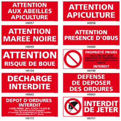 Panneau de Signalisation spécial nature