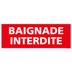 PANNEAU BAIGNADE INTERDITE (H0061)