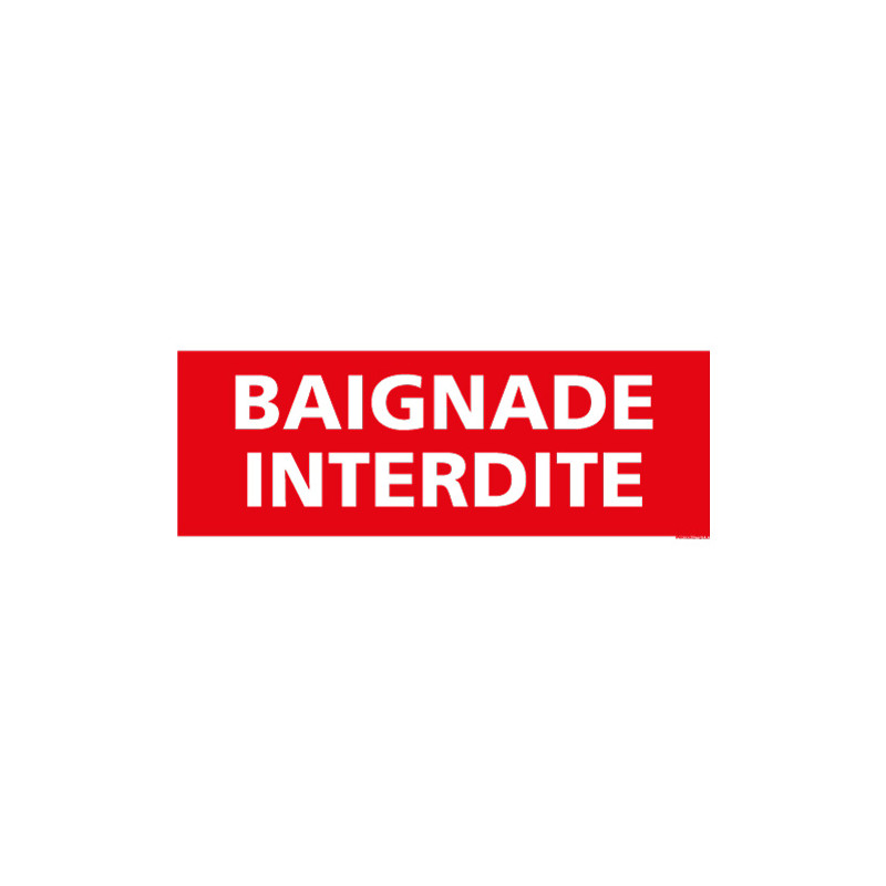 PANNEAU BAIGNADE INTERDITE (H0061)