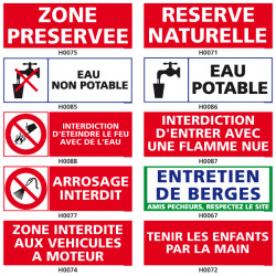 Panneau de signalisation spécial nature