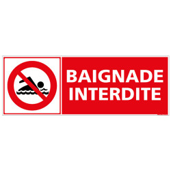 PANNEAU BAIGNADE INTERDITE (H0080)