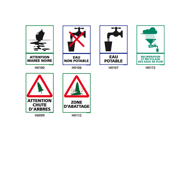 Panneau de Signalisation pour eau et forêt