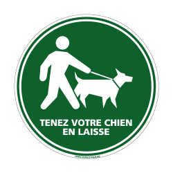 Visuel Tenez votre chien en laisse (H0191)