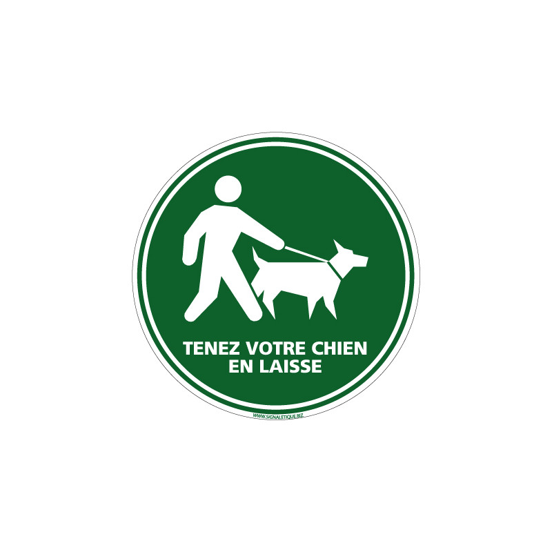 Visuel Tenez votre chien en laisse (H0191)