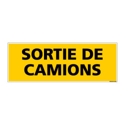 Panneau de Signalisation danger SORTIE DE CAMIONS (C0220)