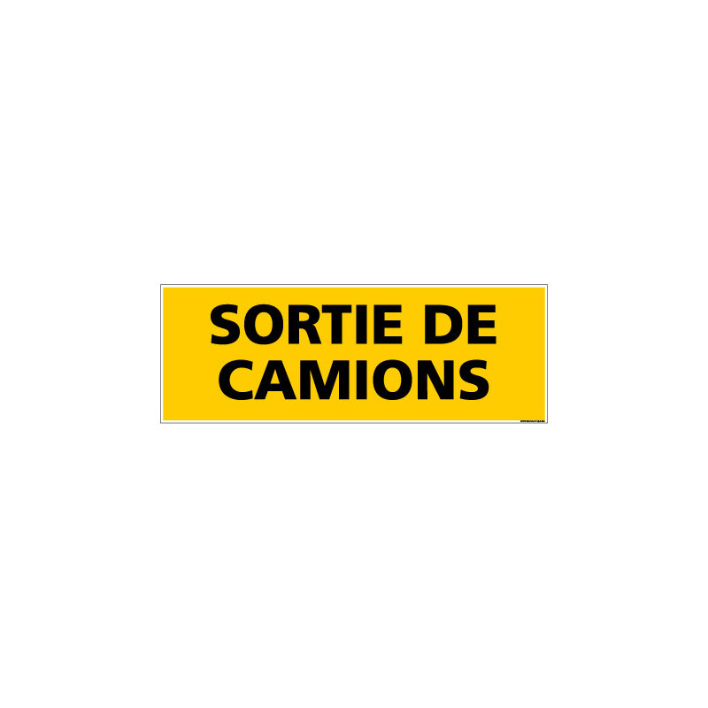 Panneau de Signalisation danger SORTIE DE CAMIONS (C0220)