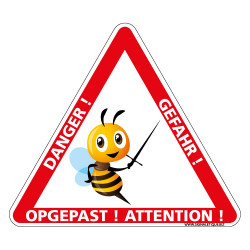 PANNEAU ATTENTION AUX ABEILLES (H0342T)