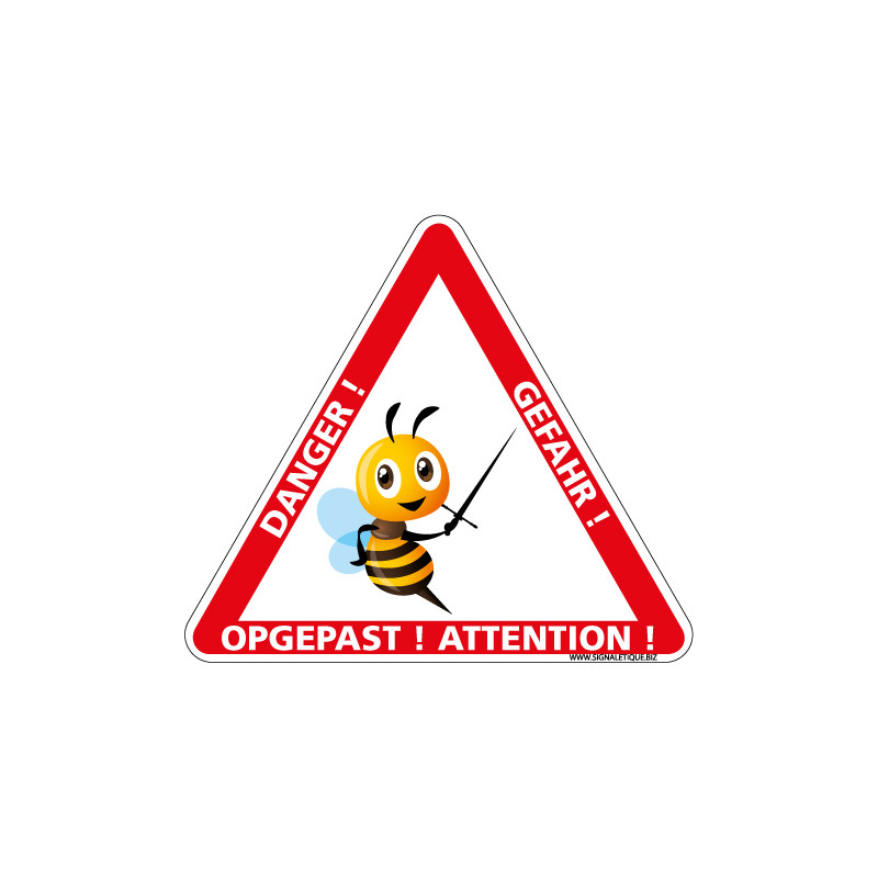 PANNEAU ATTENTION AUX ABEILLES (H0342T)