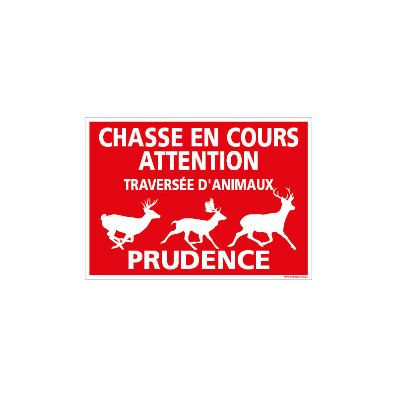 PANNEAU CHASSE EN COURS ATTENTION (H0356)