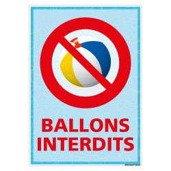 PANNEAU BALLONS INTERDITS (H0472)