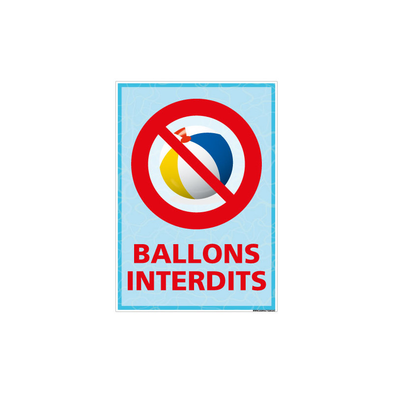 PANNEAU BALLONS INTERDITS (H0472)