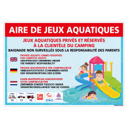 PANNEAU AIRE DE JEUX AQUATIQUES (H0490)