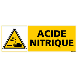 PANNEAU DANGER ACIDE NITRIQUE (C0252)