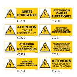 CT-040, panneau,indication,danger, sortie de véhicule d'urgence