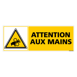 Panneau ATTENTION AUX MAINS (C0266)