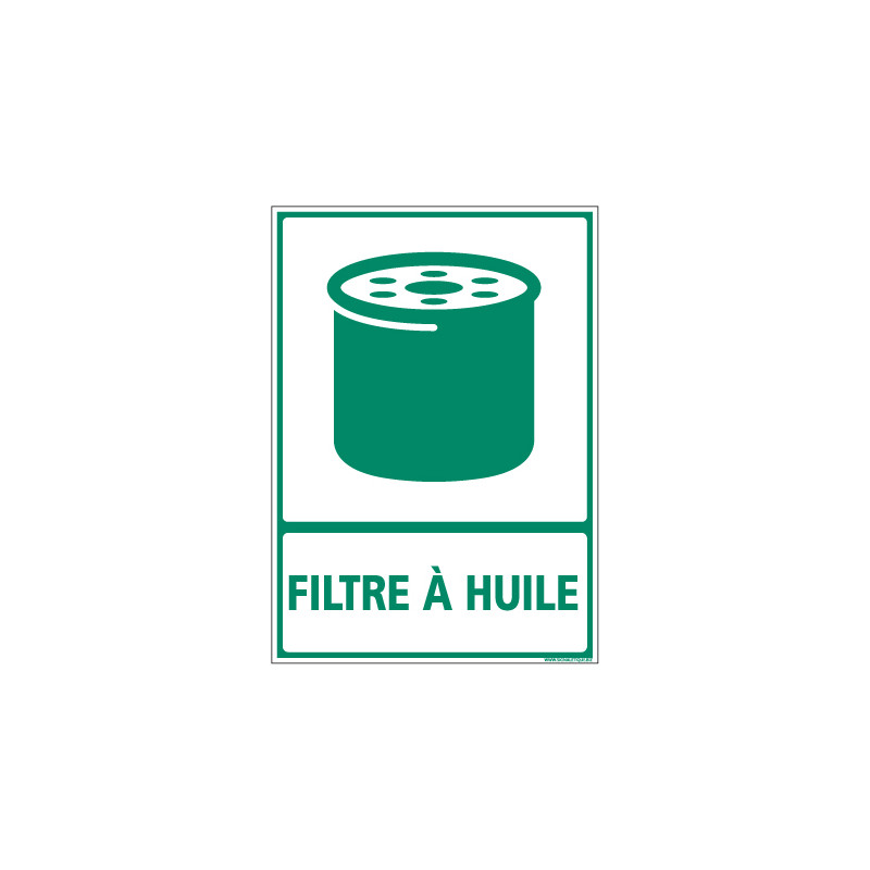 PANNEAU FILTRE HUILE POUR DECHETTERIE (I0849)