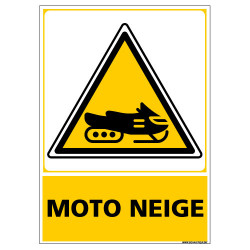 PANNEAU DANGER MOTONEIGE (C1444)